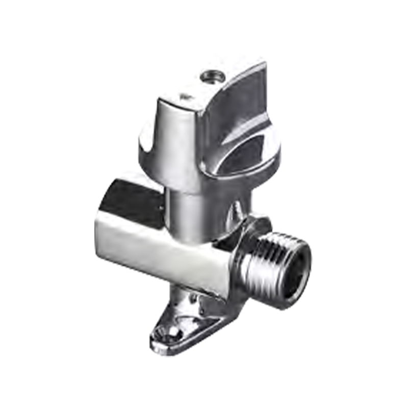 Rostfritt stål Internt och externt trådkulventil med bas för hemgasslang Rostfritt stål Internt och externt trådkulventil med bas för hemgasslang
