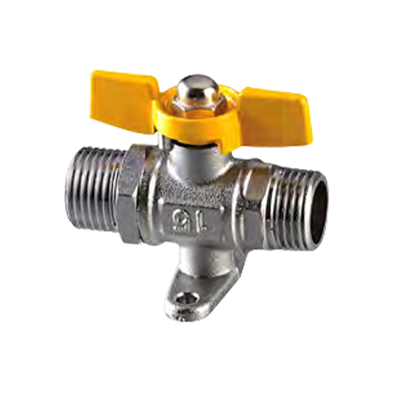 Dubbel extern trådkulventil med bas Dubbel extern trådkulventil med bas