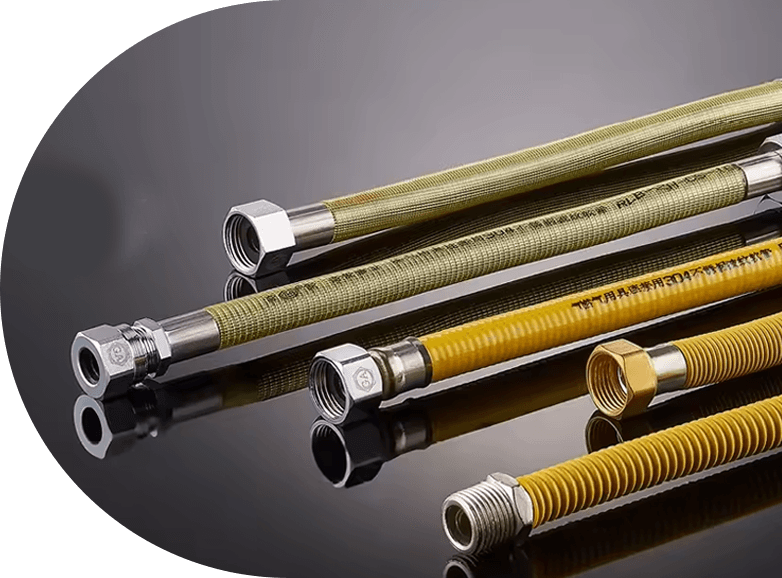 Metallförpackad rostfritt stål Korrugerad gasslang ZLR-14